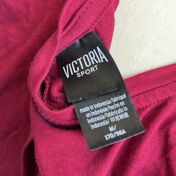 Victoria Secret Women’s Red Sport Glitter Graphic Tank Top Sz M - Picture 8 of 9